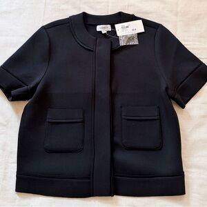 Evereve Black Short Sleeve Jacket